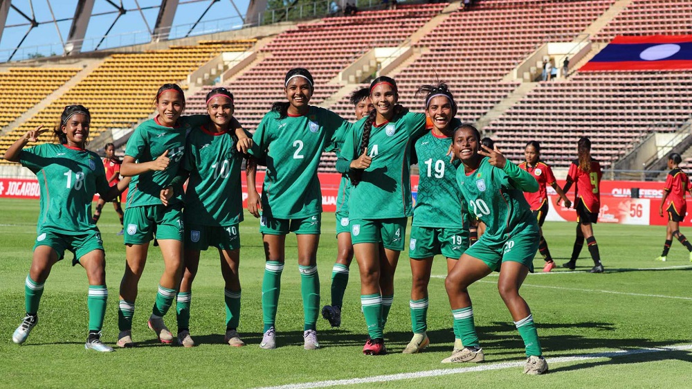 পূর্ব তিমুরকে ৮-০ গোলে উড়িয়ে দিল বাংলাদেশের মেয়েরা