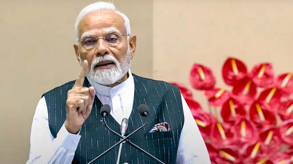 পারমাণবিক ব্ল্যাকমেইল সহ্য করবে না ভারত: মোদি