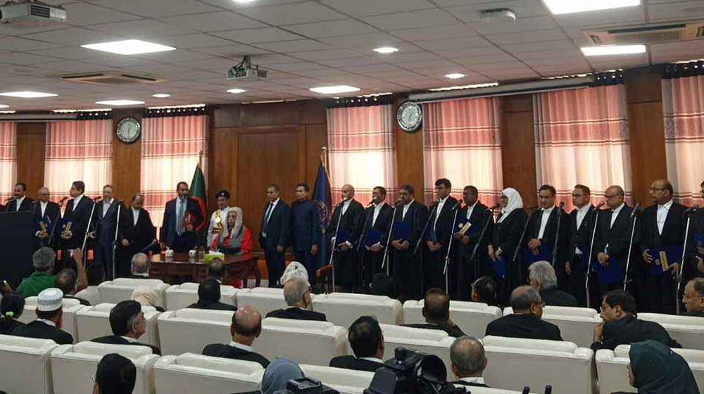 শপথ নিলেন নবনিযুক্ত ২৫ বিচারপতি