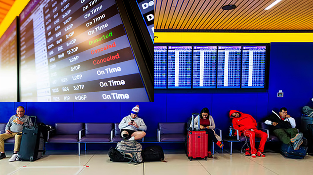 যুক্তরাষ্ট্রে শাটডাউনে ফ্লাইট বিপর্যয়, একদিনে বাতিল ১৪০০টির বেশি ফ্লাইট