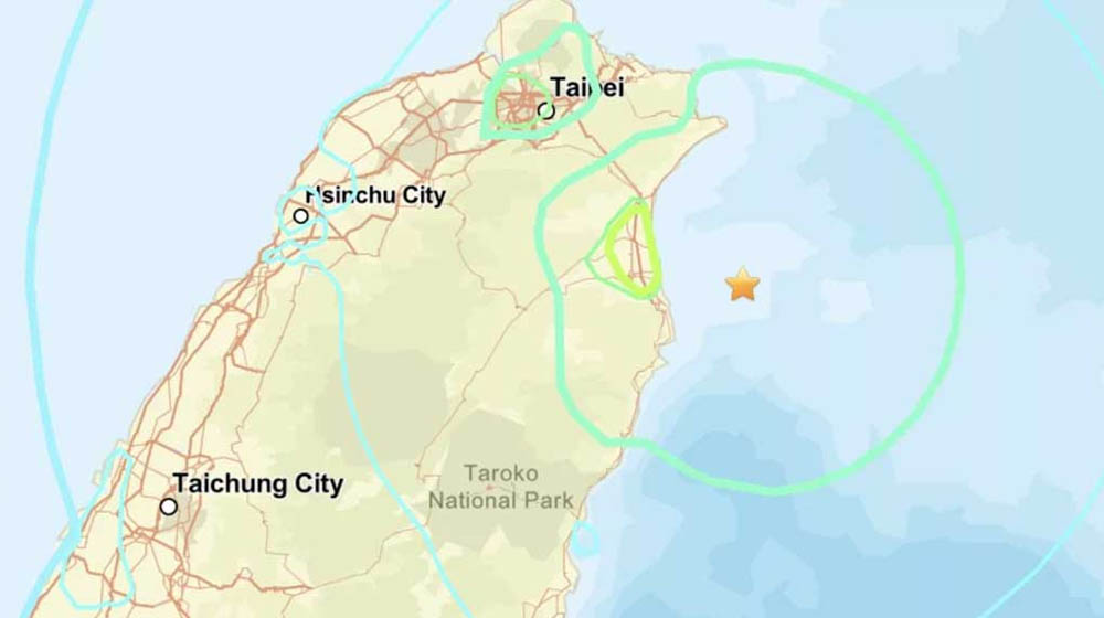 তাইওয়ানের উত্তরপূর্বে ৭ মাত্রার ভূমিকম্প