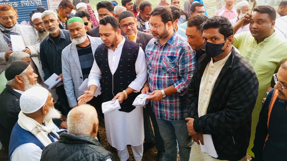 বগুড়া-৬ আসনে তারেক রহমানের পক্ষে গণসংযোগ