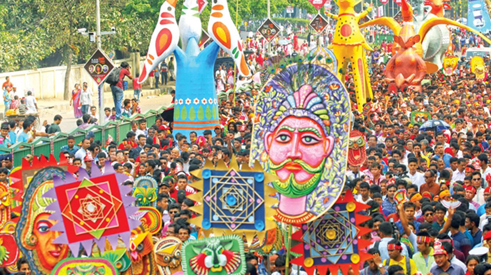 পহেলা বৈশাখে মুখোশ পরায় নিষেধাজ্ঞা, অনুষ্ঠান শেষ করতে হবে সন্ধ্যা ৬টার মধ্যে