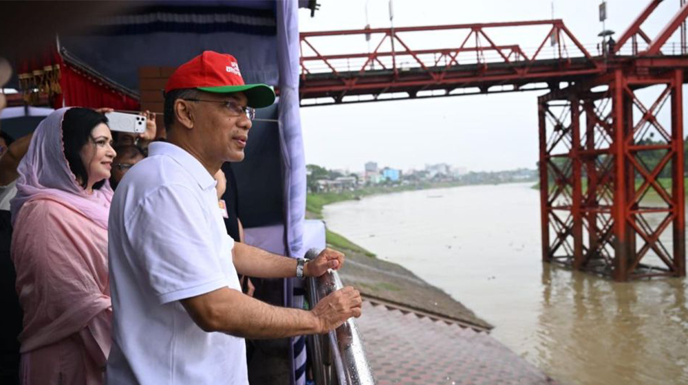 সিলেটে সৌন্দর্যবর্ধন ও বন্যা প্রতিরোধী অবকাঠামো নির্মাণ প্রকল্পের উদ্বোধন প্রধানমন্ত্রীর