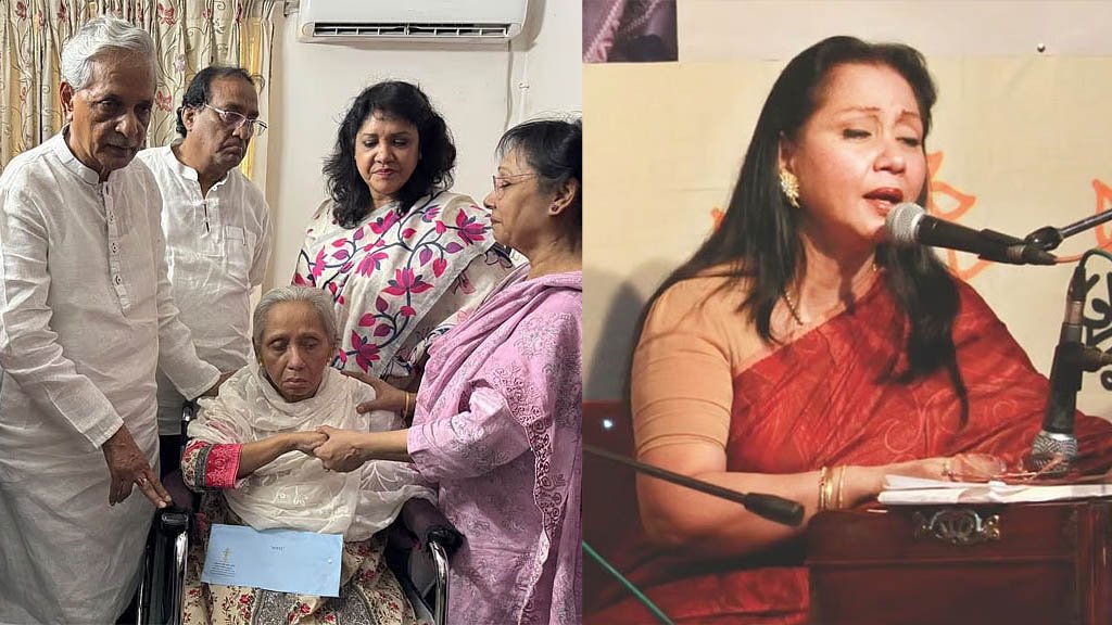 অসুস্থ শবনম মুশতারীর খোঁজ নিলেন মন্ত্রী-প্রতিমন্ত্রী, দিলেন ৫ লাখ টাকার সহায়তা