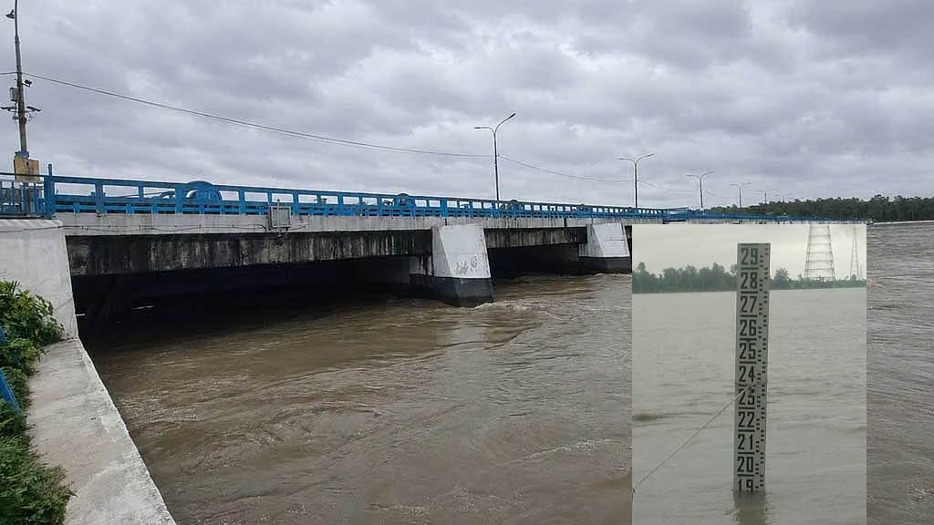 বিপৎসীমার কাছাকাছি তিস্তার পানি, আতঙ্কে নদীপাড়ের মানুষ