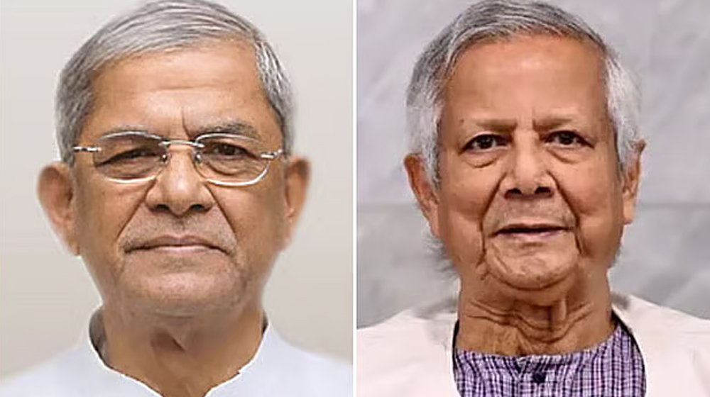 মির্জা ফখরুলকে অধ্যাপক ইউনূসের অভিনন্দন