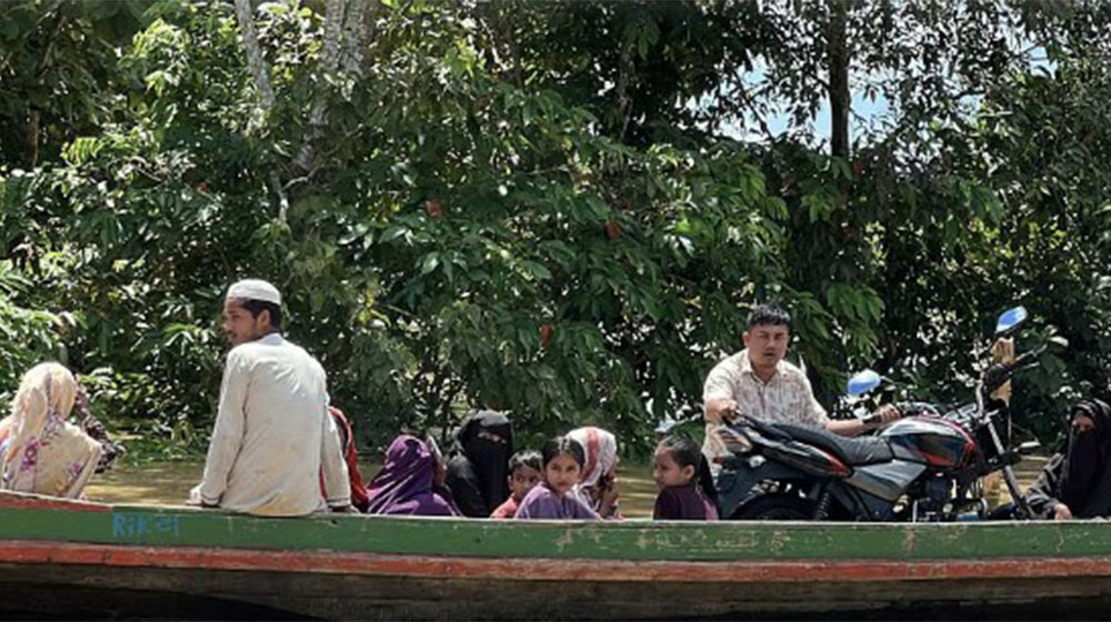 ভারি বর্ষণে দীঘিনালার নিম্নাঞ্চল ফের প্লাবিত, লংগদু সড়ক বন্ধ