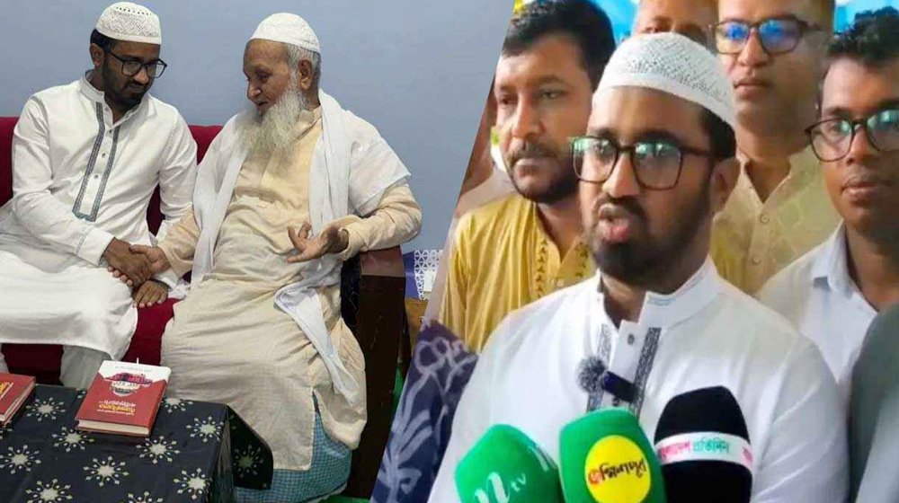 হেফাজত আমিরের সঙ্গে রাশেদ খাঁনের সাক্ষাৎ, জামায়াতের কড়া সমালোচনা