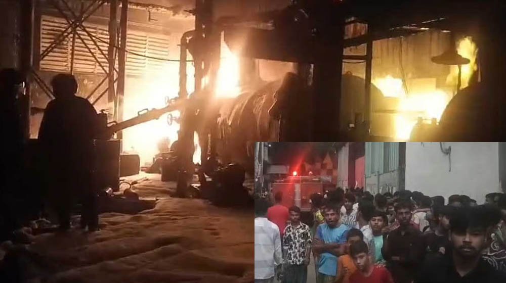 নরসিংদীতে ডাইং কারখানার বয়লারে আগুন, দগ্ধ ৫